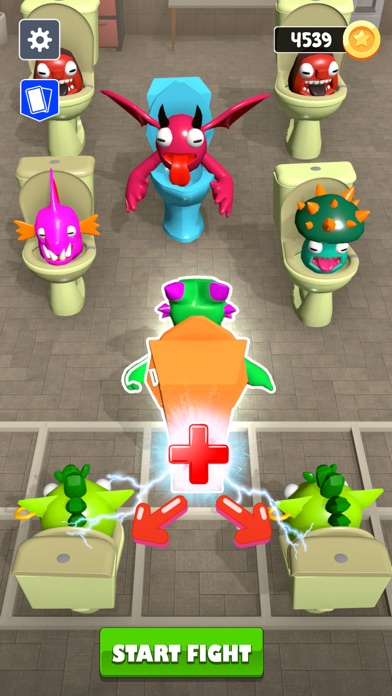 Merge Toilet Monster Battle 3Dのおすすめ画像3
