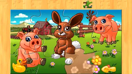 A farm animal jigsaw puzzle