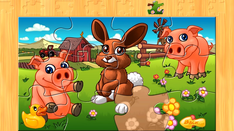 A farm animal jigsaw puzzle screenshot 5