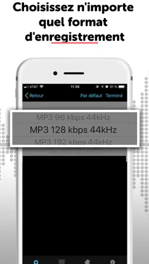 Capture d'écran de Dictaphone Enregistreur Audio sur iPhone 4