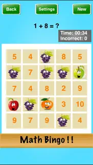 math bingo ! ! iphone screenshot 1
