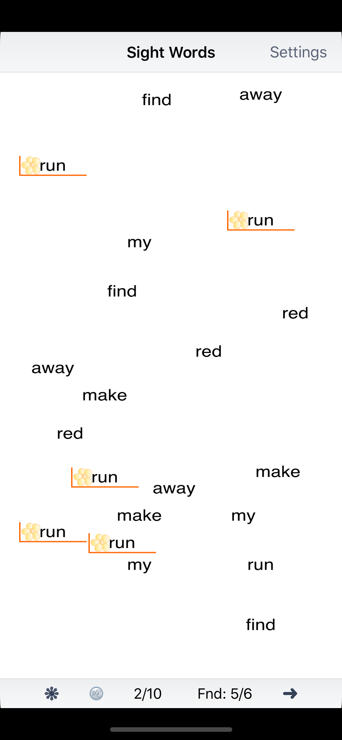 Learning Sight Words