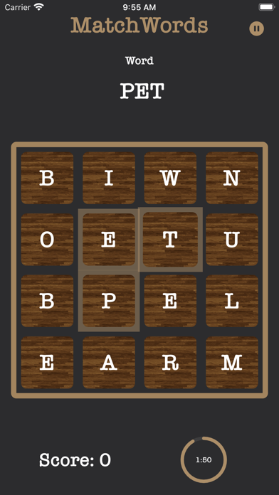 MatchWords: build words Screenshot