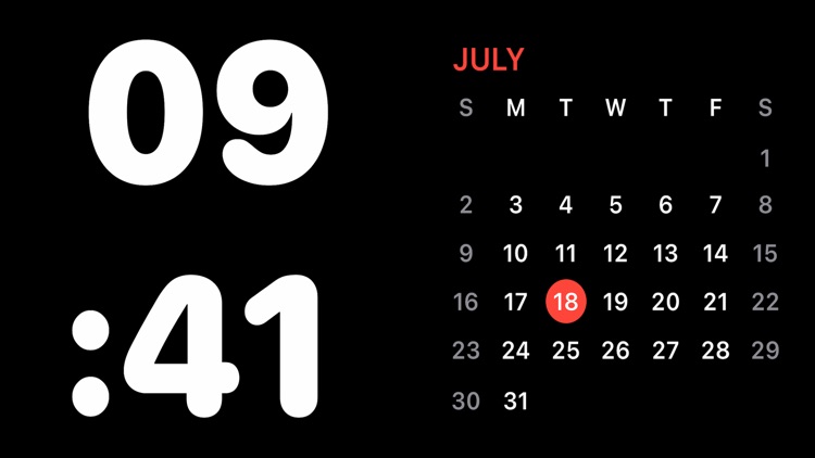 Big Digital Clock Widget