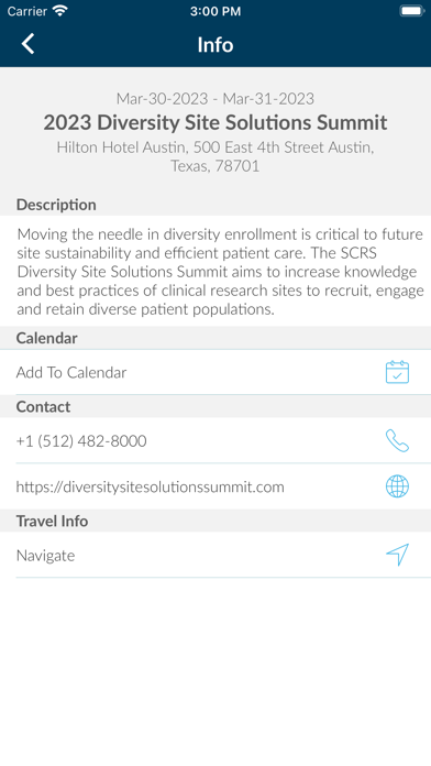 SCRS Summit Screenshot