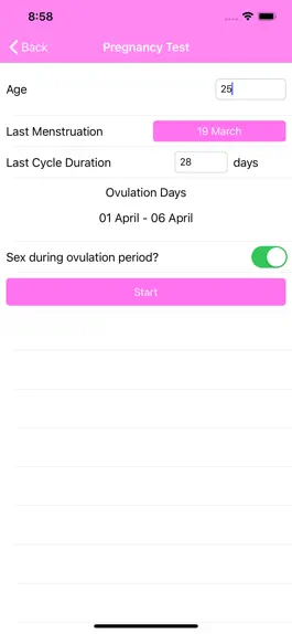 Game screenshot Pregnancy Test Quiz apk