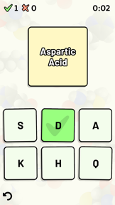 Amino Acid Quiz screenshot