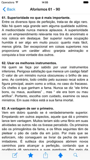 A Arte Da Prudência iPhone Screenshot 2