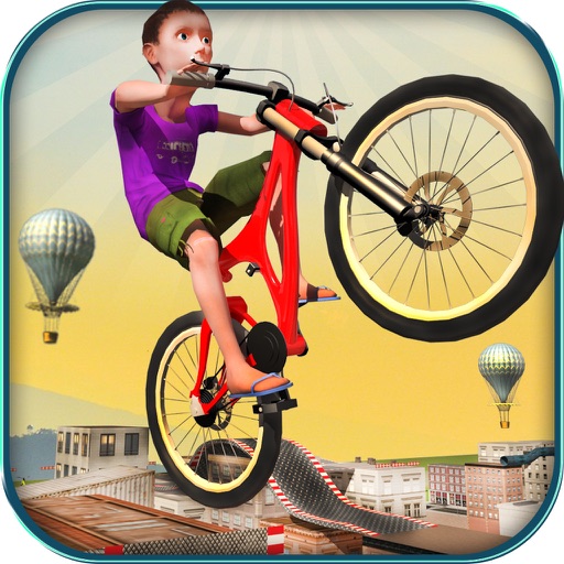 Rooftop Baby Bicycle Stunts iOS App