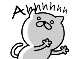 The second pretty cat sticker, english ver