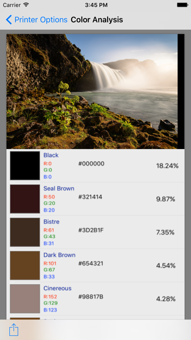 Screenshot #3 pour Image Color Analysis