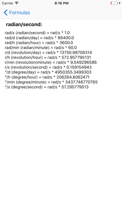Angular velocity converter screenshot-3