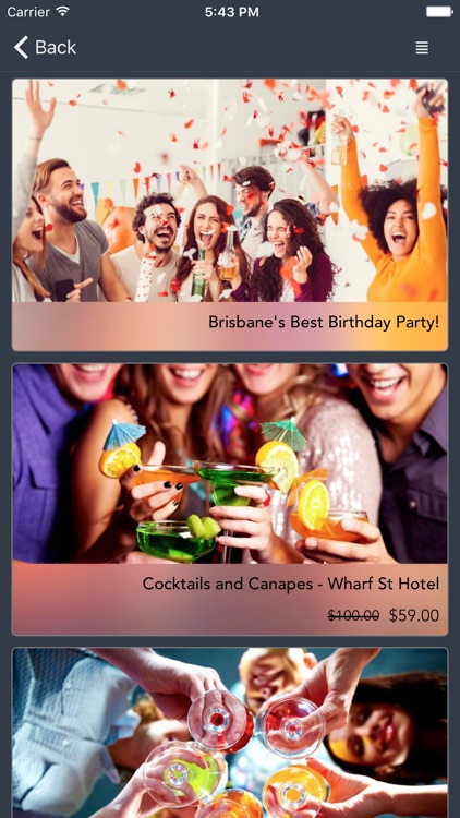 Pop Up Party App