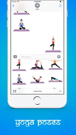 Game screenshot Yoga Poses Stickers apk