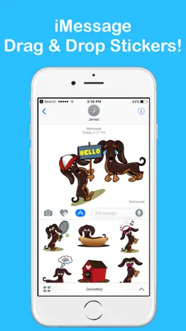 Game screenshot DoxieMoji - Dachshund Love Weinermoji & Stickers apk