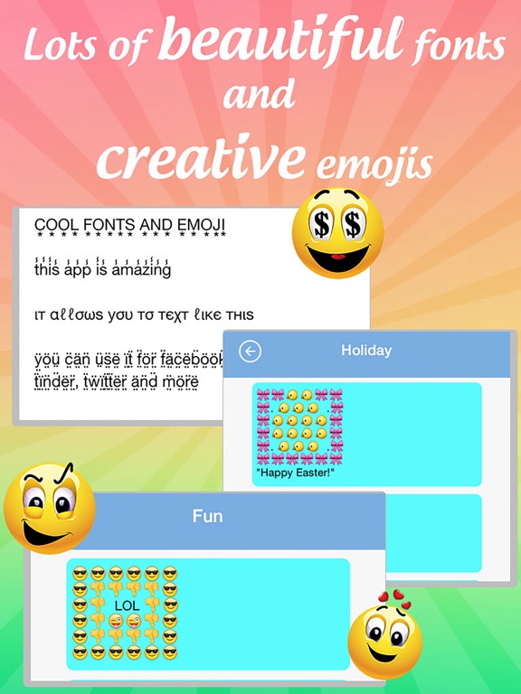 Emoji, Fonts, Emoticons for text message, commentsのおすすめ画像4