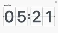 Flip Clock - minimalism digital alarm clock no ads iphone bilder 1