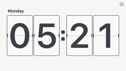 Flip Clock - minimalism digital alarm clock no adsのおすすめ画像2