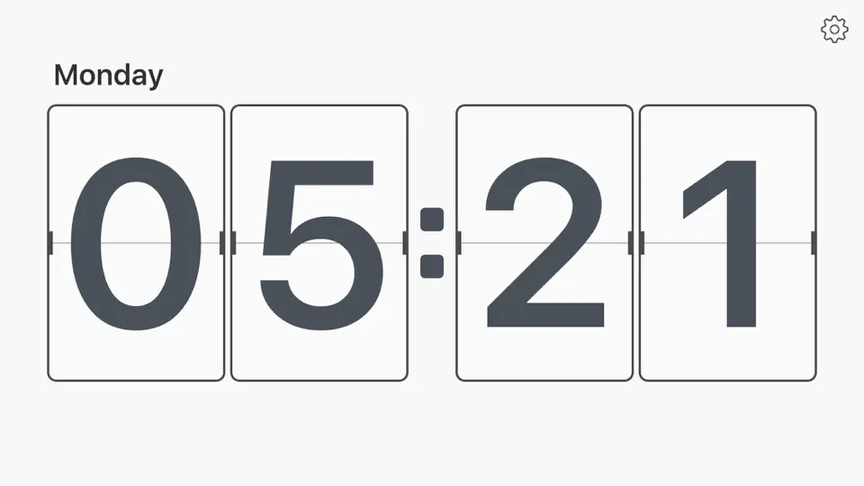Captura de pantalla de Flip Clock - Minimalism Digital Alarm Clock No Ads en iPhone 2