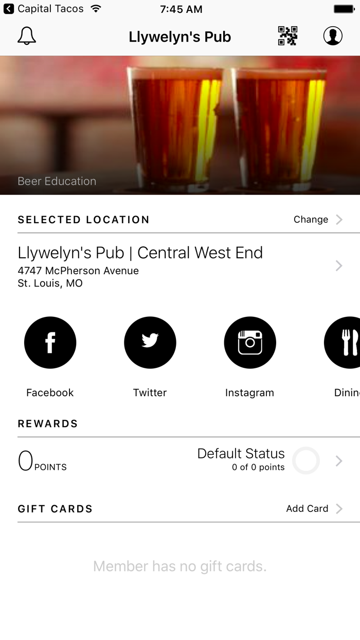 Llywelyns Pub VIP Rewards