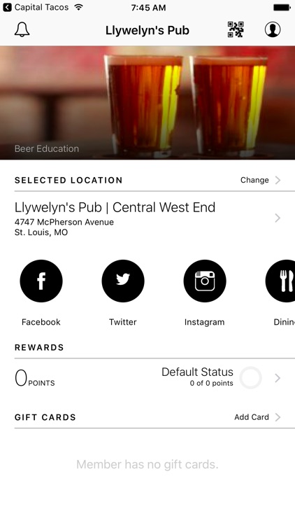 Llywelyn's Pub VIP Rewards
