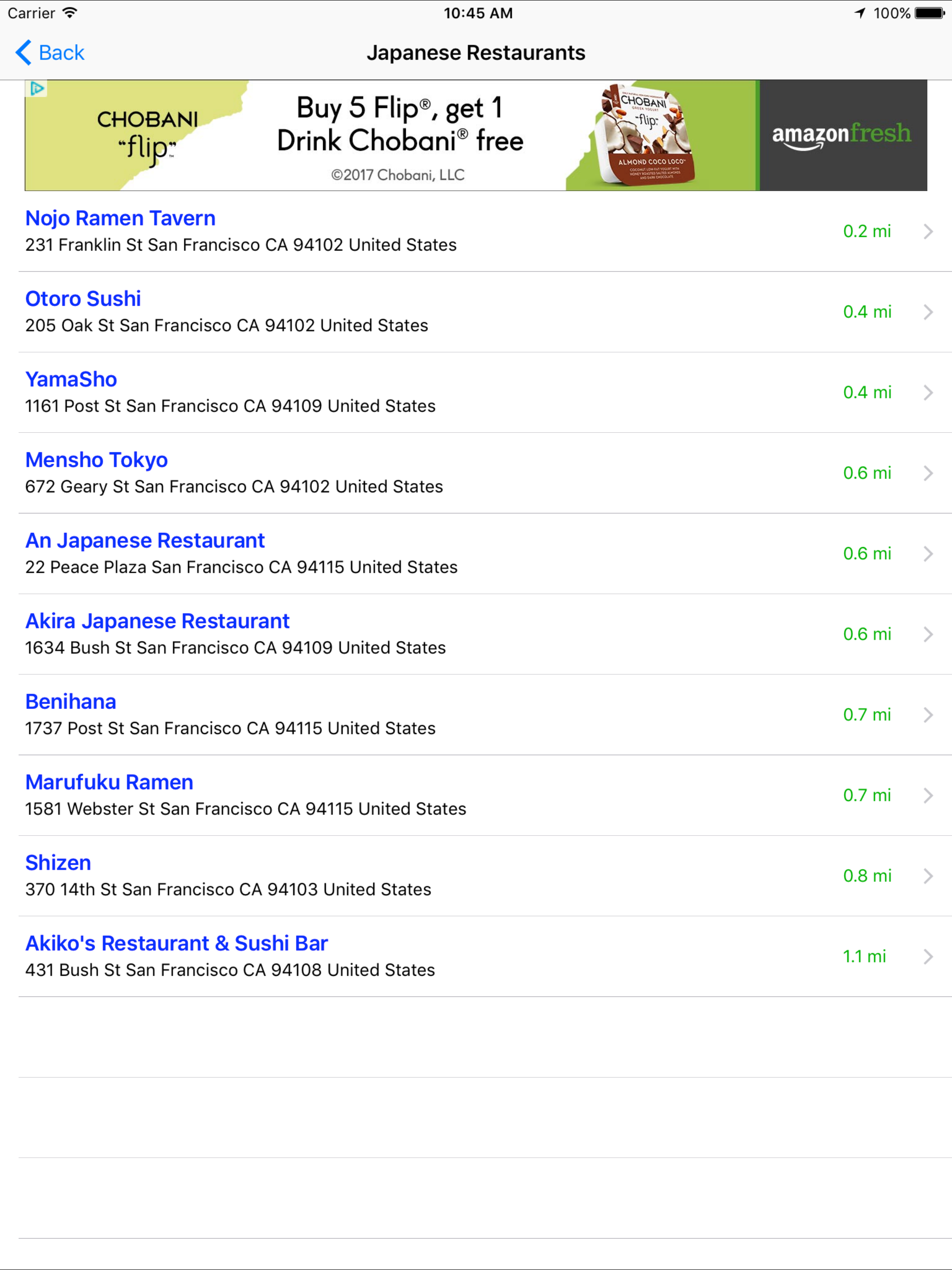 Asian Food Restaurant Finder Nearby