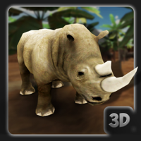 3D Angry Rhinoceros Simulator - Wild Animal Game