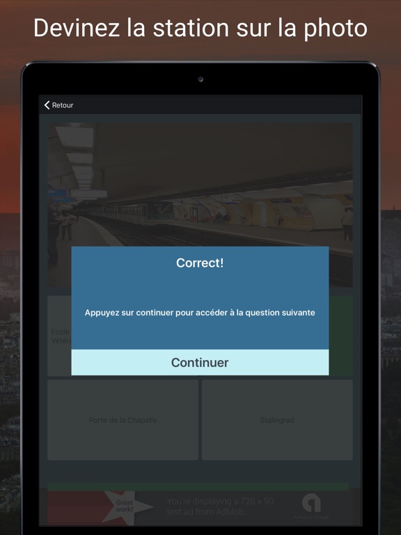Screenshot #4 pour Métro Quiz - Paris