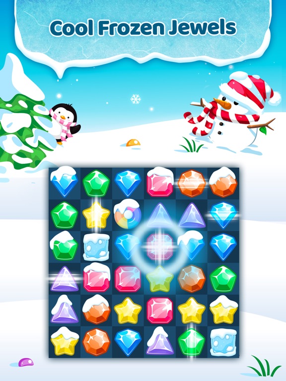 Screenshot #4 pour Frozen Jewels Mania - Match 3 Gems Puzzle Legend