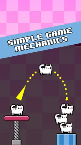 Game screenshot Cat-A-Pult: Endless stacking of 8-bit kittens hack