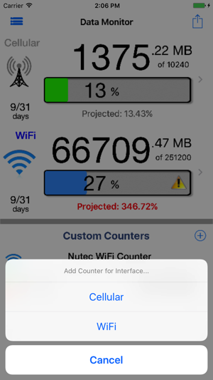 ‎Data Monitor Pro - Control Data Usage in Real Time Screenshot