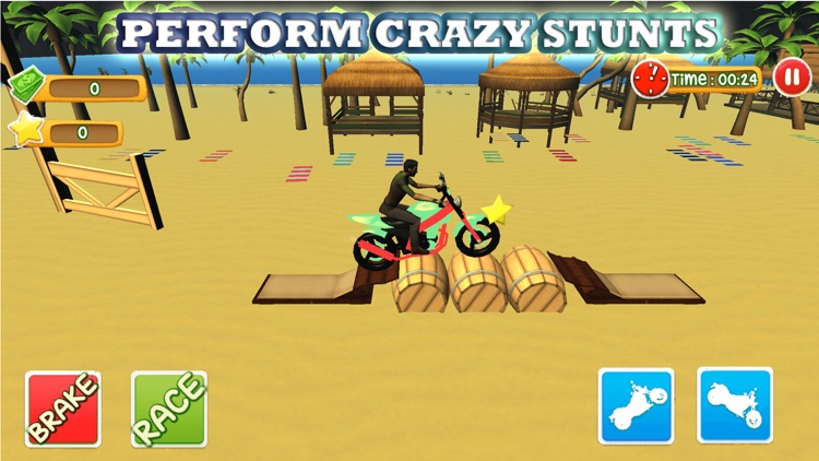 Blocky Super Moto Bike Rider