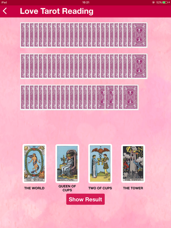 Screenshot #3 for Love Tarot Card Reading - True