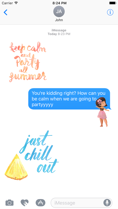 Aloha Hawaii Travel Summer Vacation Stickers Screenshot 4 - AppWisp.com