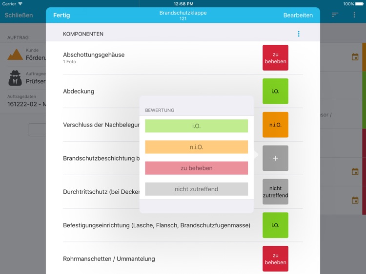 Brandschutzklappen und Brandabschottung - Prüfung