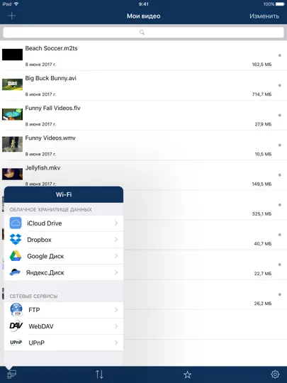 Скриншот AVPlayer для IPad на iPhone 5