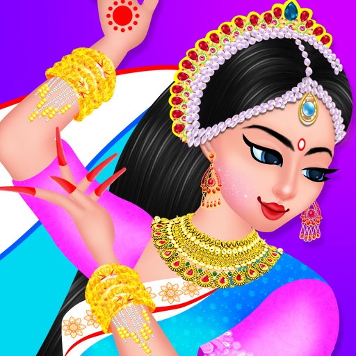 indian girl trendy style makeup salon icon