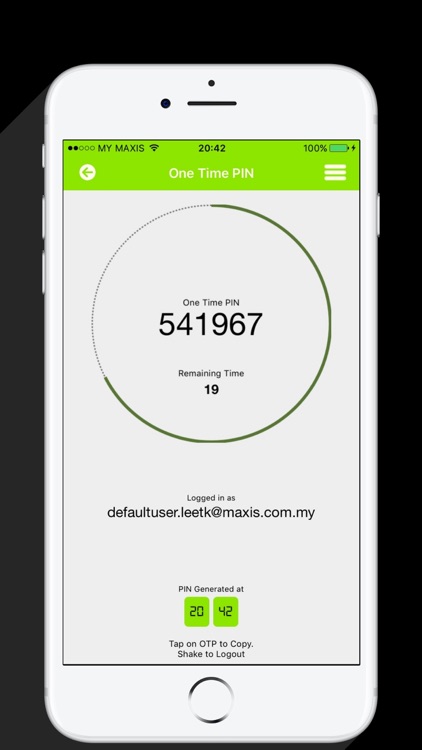 Maxis Authenticator