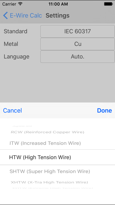 Screenshot #2 pour E-Wire Calc