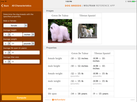 Screenshot #6 pour Wolfram Dog Breeds Reference App