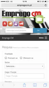 Emprego CM screenshot #1 for iPhone