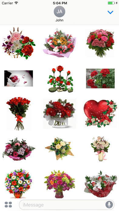 Screenshot #1 pour Animated Cute Flower & Rose GIF Stickers