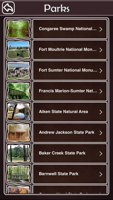 South Carolina National & State Parks Screenshot