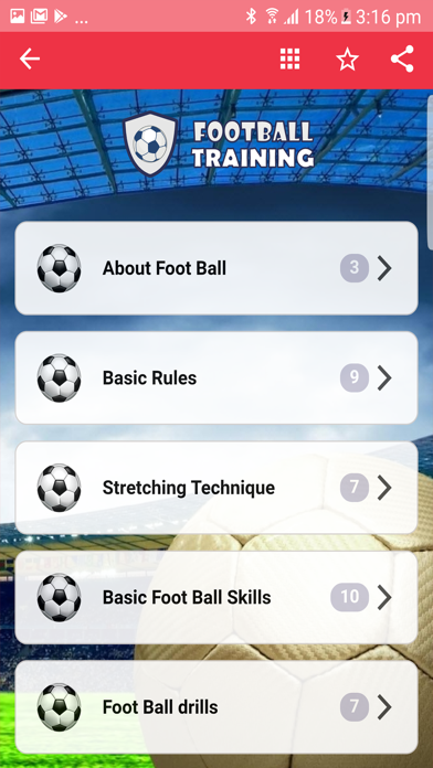 Screenshot #1 pour Football Training workout