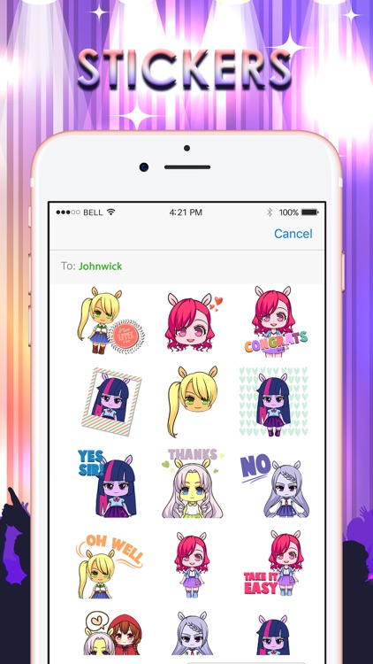 Pony Girls Emoticons Stickers for iMessage
