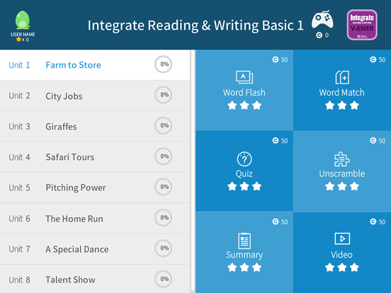 Screenshot #6 pour Integrate Reading & Writing Basic 1
