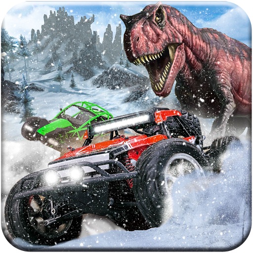 Snow Off Road Dinoland Car Racing - Drag Racer icon