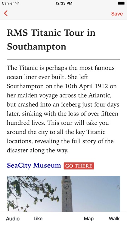 RMS Titanic Tour in Southampto