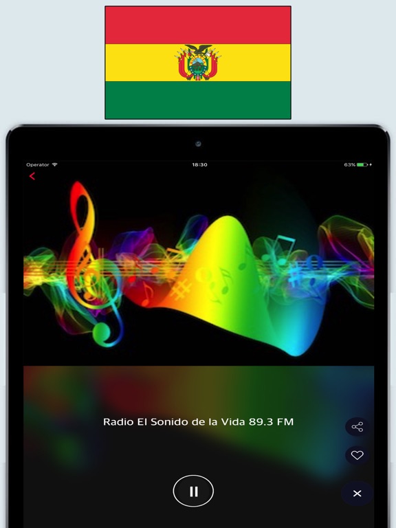 Radios de Bolivia / Emisoras Top en Vivo FM y AM iPad screenshot 5 - Entertainment app