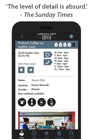 Best Coffee - cafes guide screenshot 2